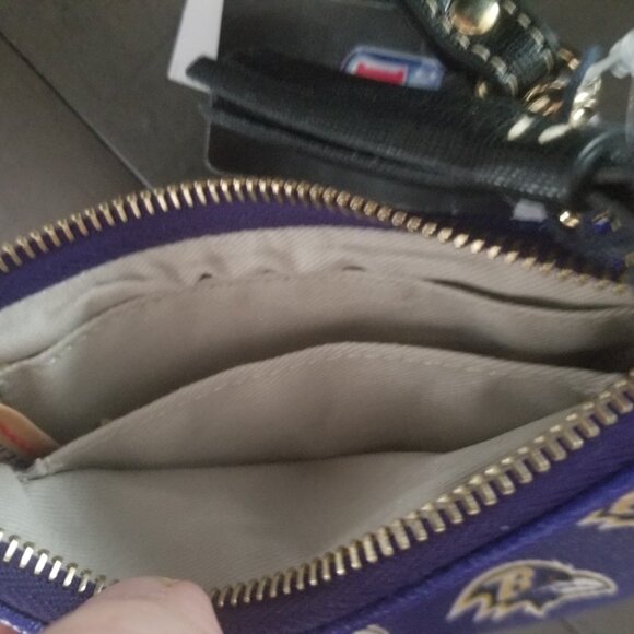 Dooney & Bourke Baltimore Ravens Saffiano Stadium Wristlet - Picture 9 of 9